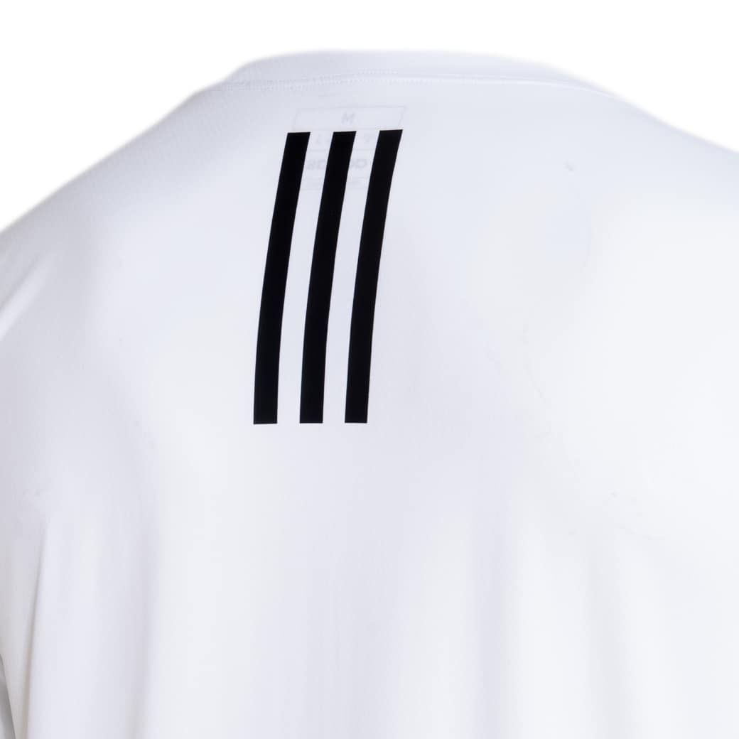 Adidas Camiseta JY1650 M OWN THE RUN 3 LISTRAS White Poliamida -5-
